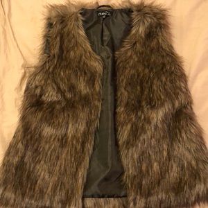 Faux fur vest